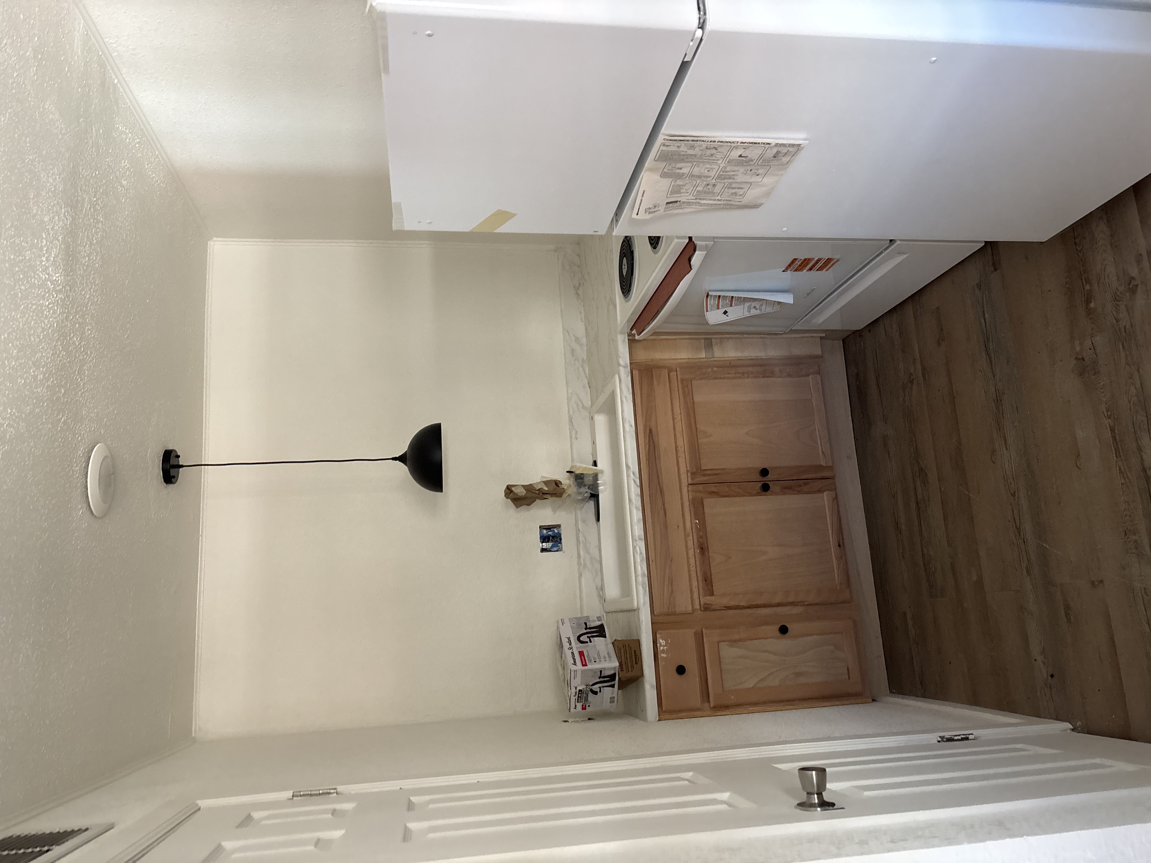 Updated kitchen with marble countertops